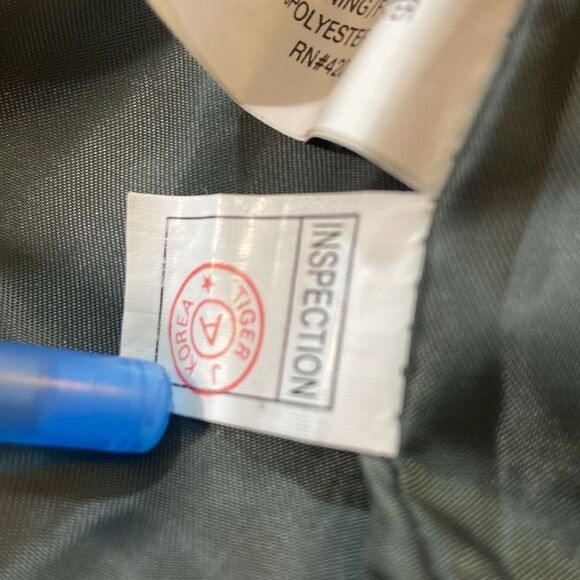 Jaclyn Smith Genuine Leather Suede Green Lightweight Jacket with Classic Collar - Picture 13 of 13